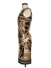 Frank Lyman Design Animal Print Brown Cocktail Dress Size 6 - photo 5