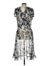MSK 100% Polyester Silver Cocktail Dress Size 12 - photo 1