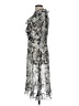 MSK 100% Polyester Silver Cocktail Dress Size 12 - photo 5