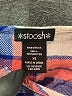 Stoosh 100% Rayon Plaid Blue Sleeveless Button-Down Shirt Size XS - photo 4