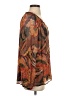 A.L.C. Brown Long Sleeve Silk Top Size 4 - photo 4