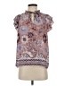 J by Joie 100% Polyester Purple Short Sleeve Blouse Size XS - photo 1
