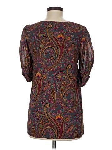 DKNY 3/4 Sleeve Silk Top (view 2)