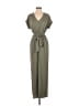 Mystree 100% Polyester Solid Green Jumpsuit Size S - photo 1