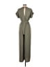 Mystree 100% Polyester Solid Green Jumpsuit Size S - photo 2
