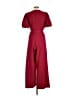 Julia Jordan Solid Burgundy Jumpsuit Size 10 - photo 2