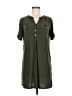 Perseption Concept Solid Green Casual Dress Size M (petite) - photo 1