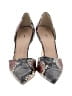 J.Crew 100% Leather Animal Print Gray Black Heels Size 9 1/2 - photo 2