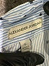 Alexander Jordan 100% Rayon Polka Dots Blue Long Sleeve Button-Down Shirt Size L - photo 7