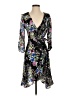 Milly 100% Silk Floral Black Cocktail Dress Size 2 - photo 1