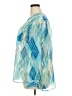 Simply Emma 100% Polyester Teal Cardigan Size 2X - photo 5