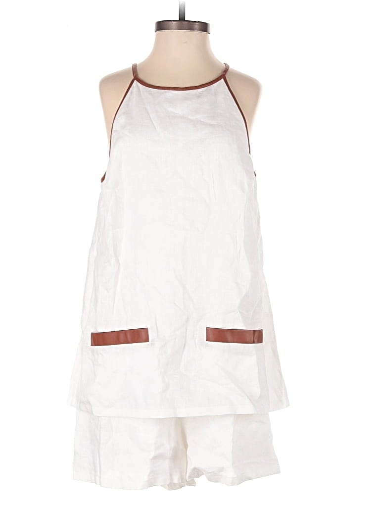 Pre-owned Staud Romper In White