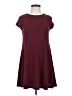 ABound Solid Burgundy Casual Dress Size S - photo 1