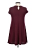 ABound Solid Burgundy Casual Dress Size S - photo 2