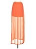 Guess 100% Polyester Orange Casual Skirt Size XS - photo 2