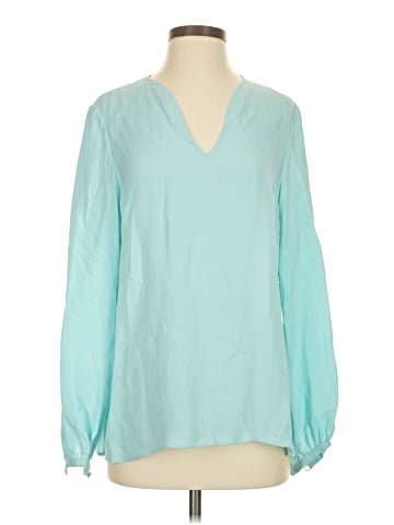 Lafayette 148 New York Long Sleeve Silk Top (view 1)