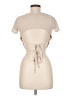 Audrey 3+1 Tan Short Sleeve Turtleneck Size M - photo 2