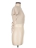 Audrey 3+1 Tan Short Sleeve Turtleneck Size M - photo 4