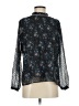 Ann Taylor LOFT 100% Polyester Floral Black Long Sleeve Blouse Size S - photo 1