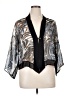 Assorted Brands 100% Rayon Silver Black Kimono Size XL - photo 1