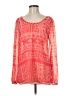 Studio Y 100% Polyester Red Long Sleeve Blouse Size M - photo 1