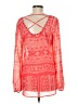 Studio Y 100% Polyester Red Long Sleeve Blouse Size M - photo 2