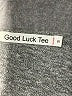 Good Luck Tee 100% Polyester Gray Casual Dress Size S - photo 7