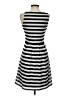 Elle Stripes Black Casual Dress Size 4 - photo 2