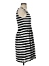 Elle Stripes Black Casual Dress Size 4 - photo 4