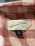Universal Thread Checkered-gingham Pink Long Sleeve Button-Down Shirt Size M - photo 7