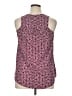 Halogen 100% Polyester Burgundy Sleeveless Blouse Size XL - photo 2