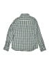 Crewcuts 100% Cotton Checkered-gingham Green Blue Long Sleeve Button-Down Shirt Size 10 - photo 2