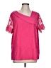Shein Pink Short Sleeve Blouse Size 12 - photo 1