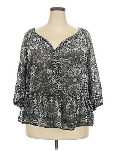 Faded Glory 3/4 Sleeve Blouse (view 1)