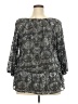 Faded Glory Silver 3/4 Sleeve Blouse Size XXL - photo 2