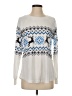 Baikea White Pullover Sweater Size S - photo 1