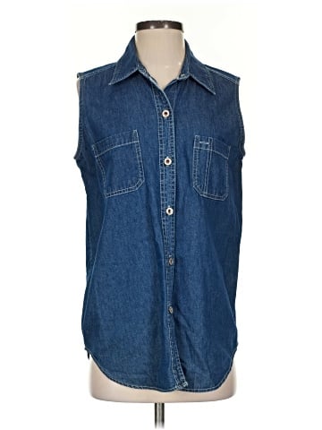 Bill Blass Sleeveless Button-Down Shirt (view 1)