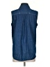 Bill Blass 100% Cotton Blue Sleeveless Button-Down Shirt Size S - photo 2
