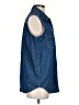 Bill Blass 100% Cotton Blue Sleeveless Button-Down Shirt Size S - photo 4