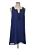 Lost April 100% Polyester Solid Blue Casual Dress Size L - photo 1