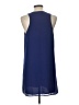 Lost April 100% Polyester Solid Blue Casual Dress Size L - photo 2