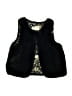 H&M 100% Polyester Black Faux Fur Vest Size 6X - 7 - photo 1