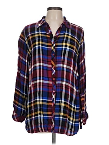 Hester & Orchard 3/4 Sleeve Button-Down Shirt (view 1)