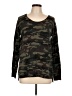 Sanctuary Camo Green Pullover Sweater Size L - photo 1