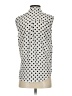 Pixley 100% Polyester Polka Dots Ivory Sleeveless Blouse Size XS - photo 2