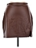 No Comment Brown Faux Leather Skirt Size M - photo 1