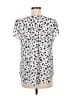 PREMISE 100% Polyester White Short Sleeve Blouse Size M - photo 2