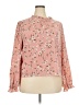 Unbranded Floral Pink Long Sleeve Blouse Size XXL - photo 1