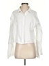 PrettyLittleThing 100% Cotton White Long Sleeve Blouse Size 4 - photo 1