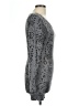 BCBGMAXAZRIA Animal Print Gray Casual Dress Size L - photo 4